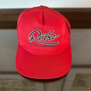 REBA MCENTIRE VINTAGE HAT SNAPBACK CAP 90S CMT REBA ON TOUR‎ SCRIPT VTG